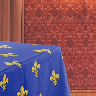 Toalha De Mesa Fleur de Lis em Royal Blue Tablecloth