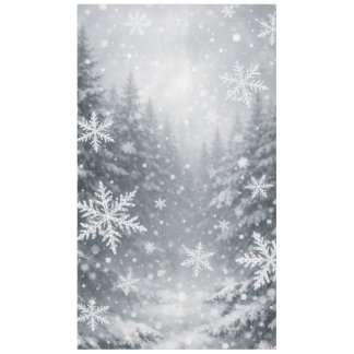 Toalha de Mesa Floco de Neve Floresta — Atmosfera