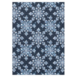 Toalha De Mesa Flocos de neve azuis 3d