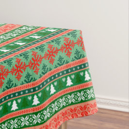 Toalha De Mesa Flocos de neve de árvores de Natal amontoados