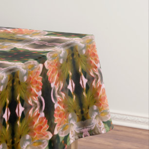 Toalha De Mesa Flor Branco Azalea, Flor De Flor E Abstrato