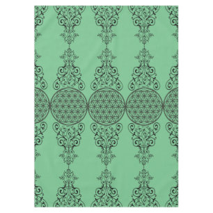 Toalha De Mesa Flor da Vida - enfeites negros I + seu traseiro.