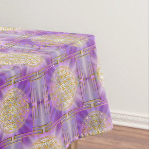 Toalha De Mesa FLOR DA VIDA - Padrão uniforme de Yantra