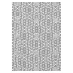Toalha De Mesa Flor da vida - sem problemas, branco simples + seu