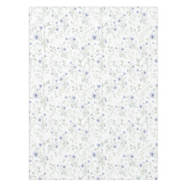 Toalha De Mesa Flor de Campo Aguamarinha em Aquarela
