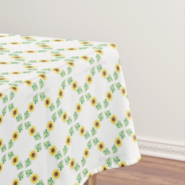 Toalha de Mesa Flor de Margarida Amarela (Posição Original)