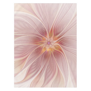 Toalha De Mesa Flor de Sono Floral de Cor Rosa Mole Abstrato