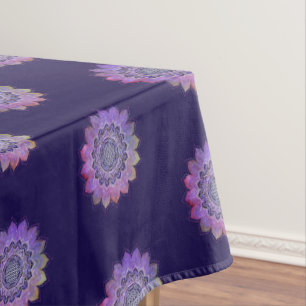 Toalha De Mesa Flor De Vida - Estilo De Vintage Espaço De Galáxia