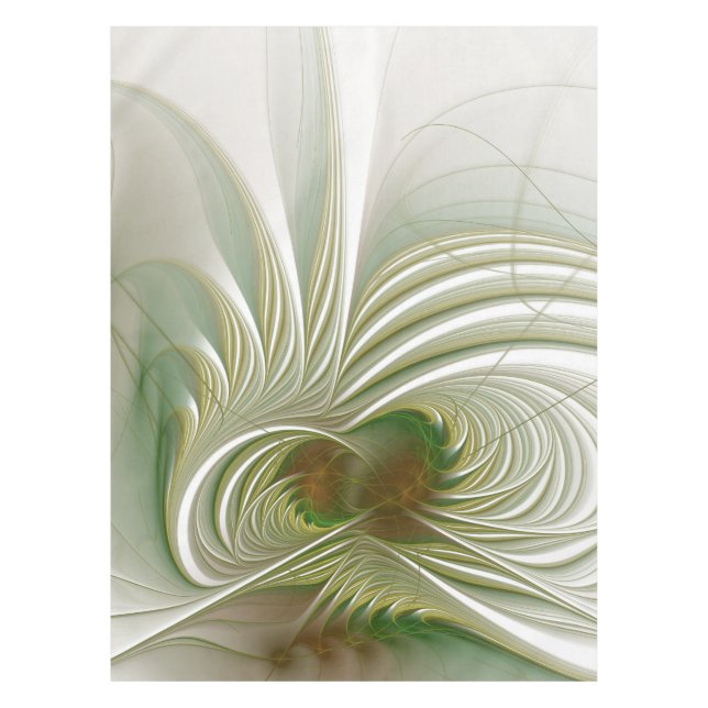 Toalha De Mesa Flor fantasia fractal suave e terna (Frente)