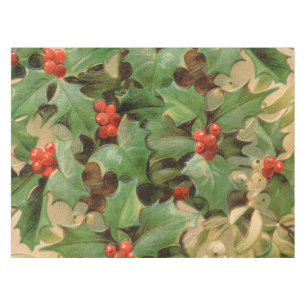 Toalha De Mesa Flor impressão de Natal holly art vintage design