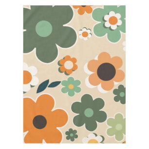 Toalha De Mesa Flor Market Tokyo Floral Art Retro Flowers