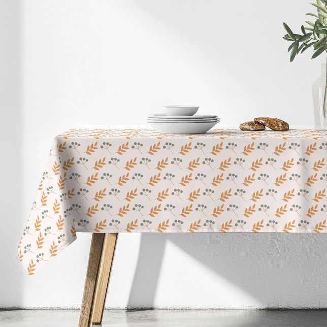 Toalha de Mesa Flor Pastel Anos 70 Marrom Boho (Pastel Flower Tablecloth 70s Brown Boho Accent)