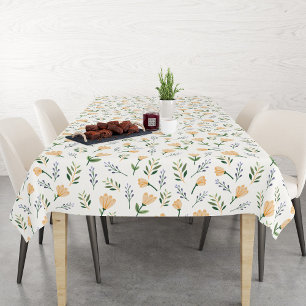 Toalha de Mesa Floral Amarela Escandinava