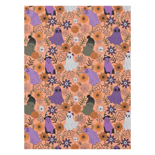 Toalha De Mesa Floral assustador (Frente)