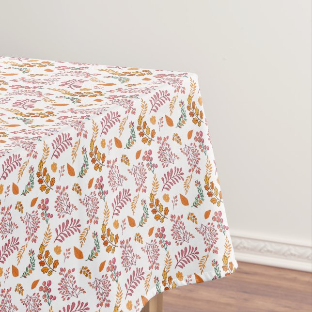 Toalha De Mesa Floral Colorido de Outono (Posição Original)