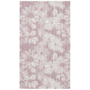 Toalha De Mesa Floral Daisy Velvety Dusty Pink