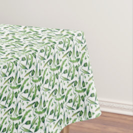 Toalha De Mesa Floral de Aquarela Verde Elegante