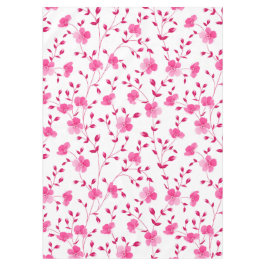 Toalha de mesa floral de margarida rosa elegante
