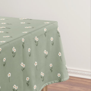 Toalha De Mesa Floral Delicado Cottagecore Boho Flor Silvestre Sa