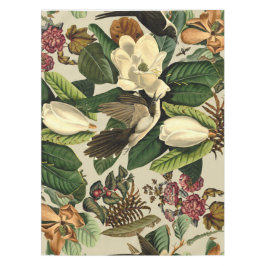 Toalha De Mesa Floral E Aves Xxi-ii