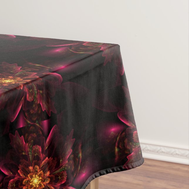 Toalha de Mesa Floral Elegante 60"x84" (Posição Original)