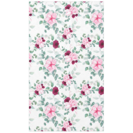 Toalha De Mesa floral elegante vermelho-rosa