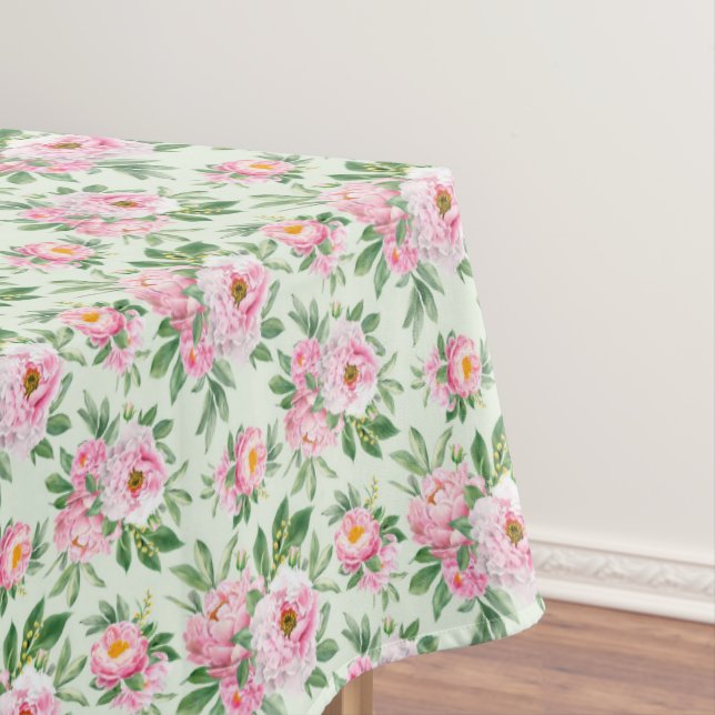 Toalha De Mesa Floral Peonies Tablecloth (Posição Original)