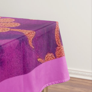 Toalha de Mesa Floral Rosa Turquesa ORIENTAL