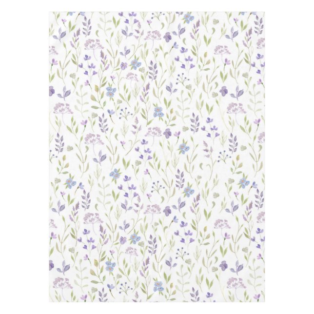 Toalha de Mesa Floral Roxa (Frente)