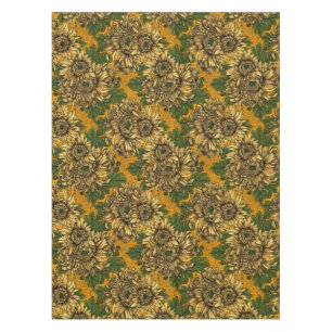 Toalha De Mesa Flores amarelas do crisântemo