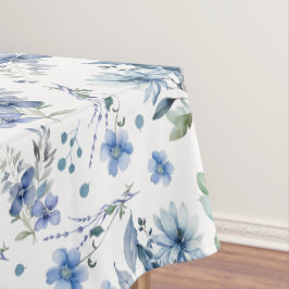 Toalha De Mesa Flores Azuis