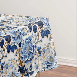 Toalha De Mesa Flores Azuis Vintage
