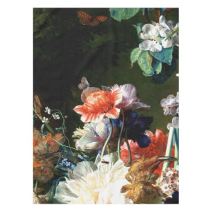 TOALHA DE MESA FLORES BRANCAS DAS ANÊMONAS ROSAS VERMELHA,