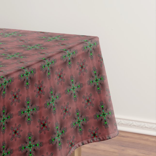 Toalha De Mesa Flores de Artdeco no Estilo Retroativo (Posição Original)