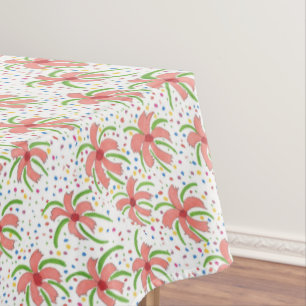 Toalha De Mesa Flores de festa tropicais