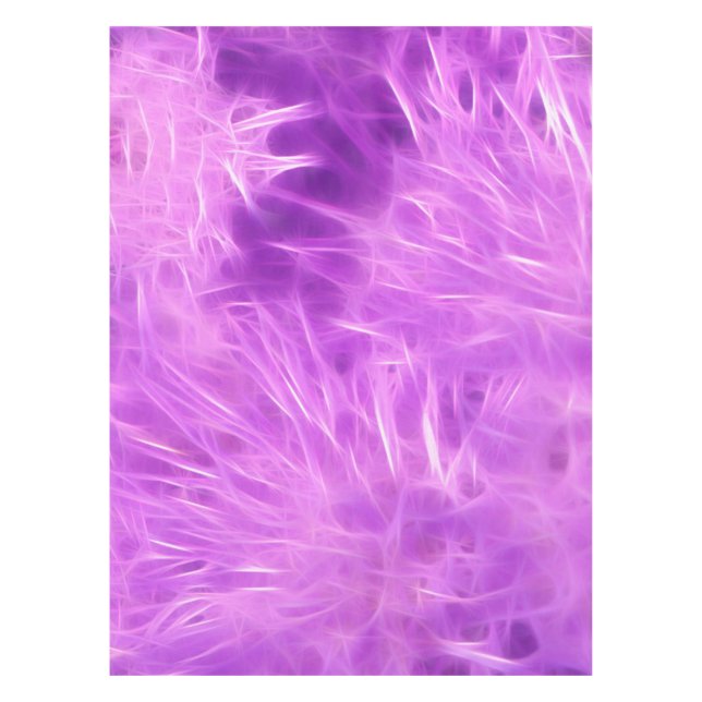 Toalha De Mesa Flores de Formas Roxas Transformadas (Frente)