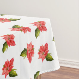 Toalha de Mesa Flores de Natal Aquarela