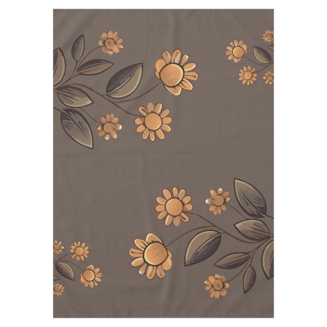 Toalha De Mesa Flores de ouro (Frente)