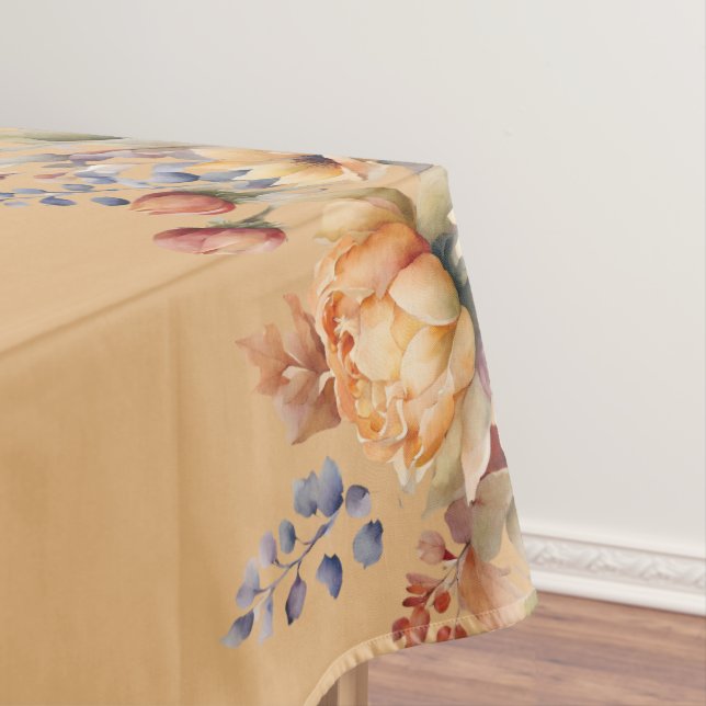 Toalha De Mesa Flores de Quedas de Aquarela- (Posição Original)