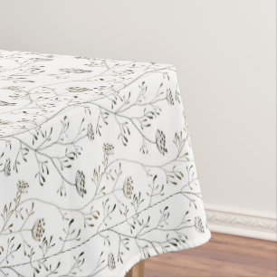 Toalha De Mesa Flores de rendas da Rainha Anne, desenhada à mão