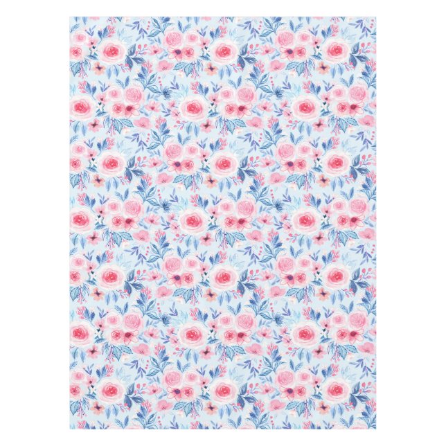 Toalha De Mesa Flores e folhas aquáticas 2 (Frente)