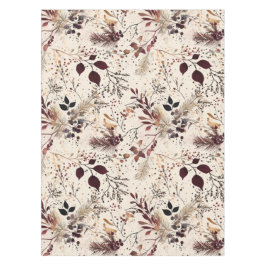 Toalha De Mesa Flores florais de cor aquosa de Natal