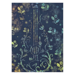 Toalha De Mesa Flores Guitar Tablecloth