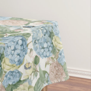 Toalha De Mesa Flores,hidrangeas,rosas de vintagem,rosas rosa