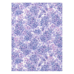 Toalha De Mesa Flores lilás de cor aquosa violeta