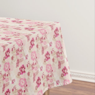 Toalha De Mesa Flores modernas, cor-de-rosa, cor-de-rosa, tênis d