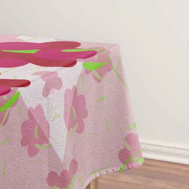 Toalha De Mesa Flores rosa e vermelha - Floral (Posição Original)