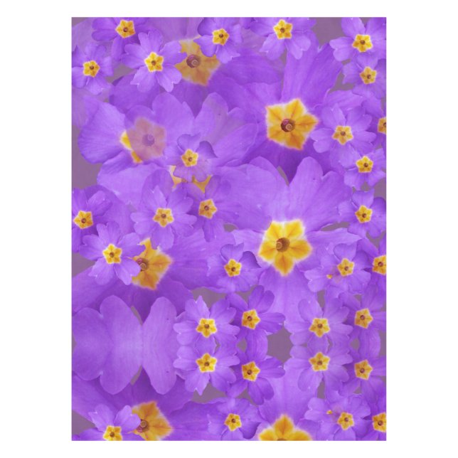 Toalha De Mesa Flores roxas Flores Tablecloth (Frente)