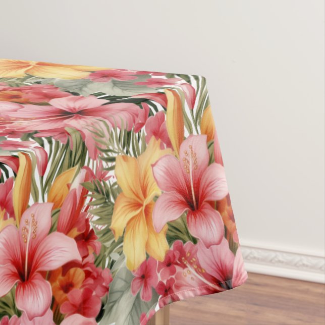 Toalha De Mesa Flores Tropicais Hibiscus (Posição Original)