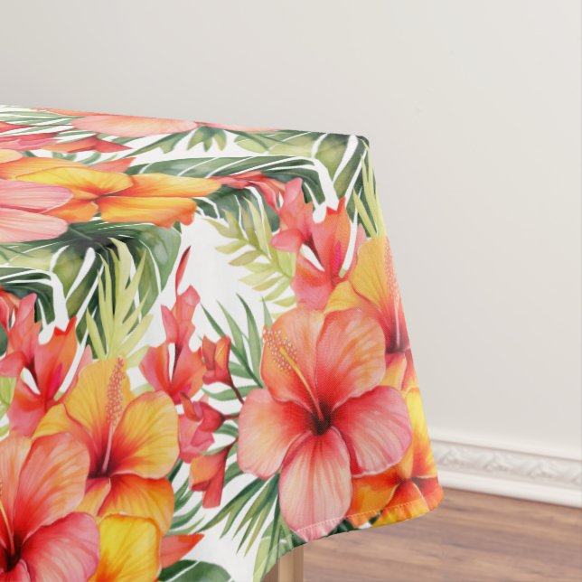 Toalha De Mesa Flores Tropicais Hibiscus (Posição Original)